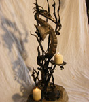 Wrought iron candlesticks Guildford